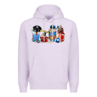Lilac police coffee cup Premium Hoodie - AdoDesignShop