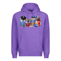 Purple police coffee cup Premium Hoodie - AdoDesignShop