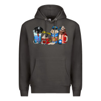 Smoke police coffee cup Premium Hoodie - AdoDesignShop