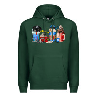 Sports Green police coffee cup Premium Hoodie - AdoDesignShop