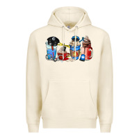 Tofu police coffee cup Premium Hoodie - AdoDesignShop
