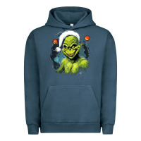 Pigment Midnight Navy Grinch Urban Hoodie - Unal Design
