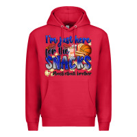 Cardinal i'm just here for the snacks #basketball brother Premium Hoodie - Zillion Design Studio