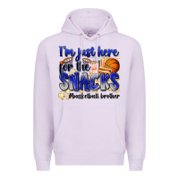Lilac i'm just here for the snacks #basketball brother Premium Hoodie - Zillion Design Studio
