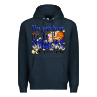 Navy i'm just here for the snacks #basketball brother Premium Hoodie - Zillion Design Studio