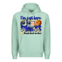 Seafoam i'm just here for the snacks #basketball brother Premium Hoodie - Zillion Design Studio