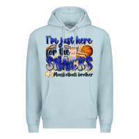 Blue Mist i'm just here for the snacks #basketball brother Premium Hoodie - Zillion Design Studio