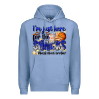 Colony Blue i'm just here for the snacks #basketball brother Premium Hoodie - Zillion Design Studio