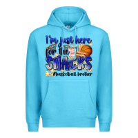 Ocean Blue i'm just here for the snacks #basketball brother Premium Hoodie - Zillion Design Studio