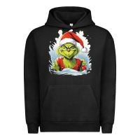 Pigment Black Grinch Urban Hoodie - Unal Design
