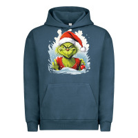 Pigment Midnight Navy Grinch Urban Hoodie - Unal Design