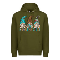 Army Green howdy gnomies Premium Hoodie - Zillion Design Studio