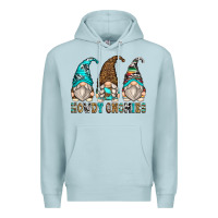 Blue Mist howdy gnomies Premium Hoodie - Zillion Design Studio
