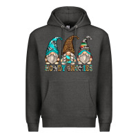 Charcoal Heather howdy gnomies Premium Hoodie - Zillion Design Studio