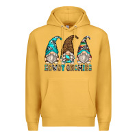 Mustard howdy gnomies Premium Hoodie - Zillion Design Studio
