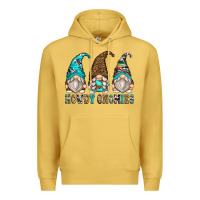 Antique Gold howdy gnomies Premium Hoodie - Zillion Design Studio
