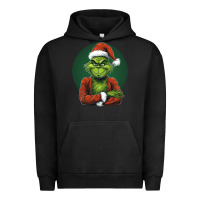 Pigment Black Grinch Urban Hoodie - Unal Design