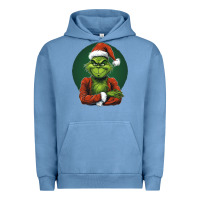 Pigment Pebble Blue Grinch Urban Hoodie - Unal Design