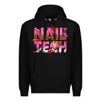Black nail tech Premium Hoodie - texasbilliewilder