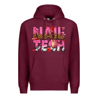 Burgundy nail tech Premium Hoodie - texasbilliewilder