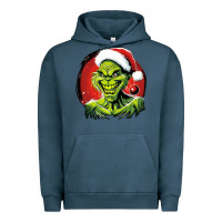Pigment Midnight Navy Grinch Urban Hoodie - Unal Design