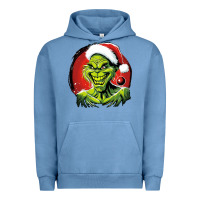 Pigment Pebble Blue Grinch Urban Hoodie - Unal Design