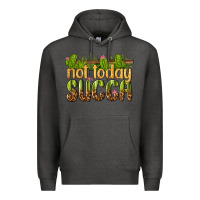 Charcoal Heather not today succa Premium Hoodie - texasbilliewilder