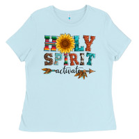 Baby Blue holy spirit activate Ladies Tee - Artiststas