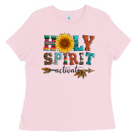 Bubblegum Pink holy spirit activate Ladies Tee - Artiststas