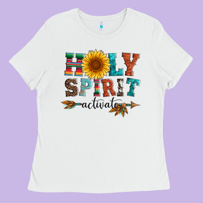 Holy Spirit Activate Ladies Tee Designed By Artiststas