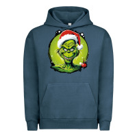 Pigment Midnight Navy Grinch Urban Hoodie - Unal Design