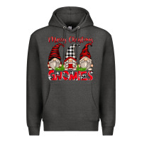 Charcoal Heather merry christmas gnomies Premium Hoodie - Zillion Design Studio