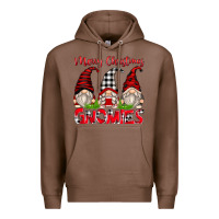 Chestnut merry christmas gnomies Premium Hoodie - Zillion Design Studio