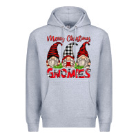 Heather Grey merry christmas gnomies Premium Hoodie - Zillion Design Studio