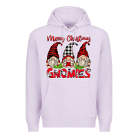 Lilac merry christmas gnomies Premium Hoodie - Zillion Design Studio