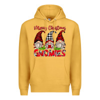 Mustard merry christmas gnomies Premium Hoodie - Zillion Design Studio