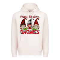 Pale Pink merry christmas gnomies Premium Hoodie - Zillion Design Studio