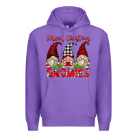 Purple merry christmas gnomies Premium Hoodie - Zillion Design Studio