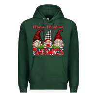 Sports Green merry christmas gnomies Premium Hoodie - Zillion Design Studio