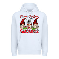 White merry christmas gnomies Premium Hoodie - Zillion Design Studio