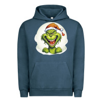 Pigment Midnight Navy Grinch Urban Hoodie - Unal Design