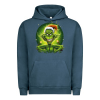 Pigment Midnight Navy Grinch Urban Hoodie - Unal Design