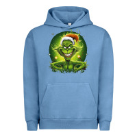 Pigment Pebble Blue Grinch Urban Hoodie - Unal Design