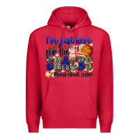 Cardinal i'm just here for the snacks #basketball sister Premium Hoodie - Zillion Design Studio