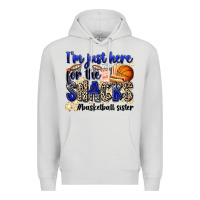 Dove Grey i'm just here for the snacks #basketball sister Premium Hoodie - Zillion Design Studio
