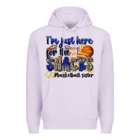 Lilac i'm just here for the snacks #basketball sister Premium Hoodie - Zillion Design Studio