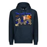 Navy i'm just here for the snacks #basketball sister Premium Hoodie - Zillion Design Studio