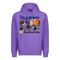 Purple i'm just here for the snacks #basketball sister Premium Hoodie - Zillion Design Studio