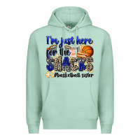 Seafoam i'm just here for the snacks #basketball sister Premium Hoodie - Zillion Design Studio