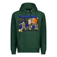 Sports Green i'm just here for the snacks #basketball sister Premium Hoodie - Zillion Design Studio